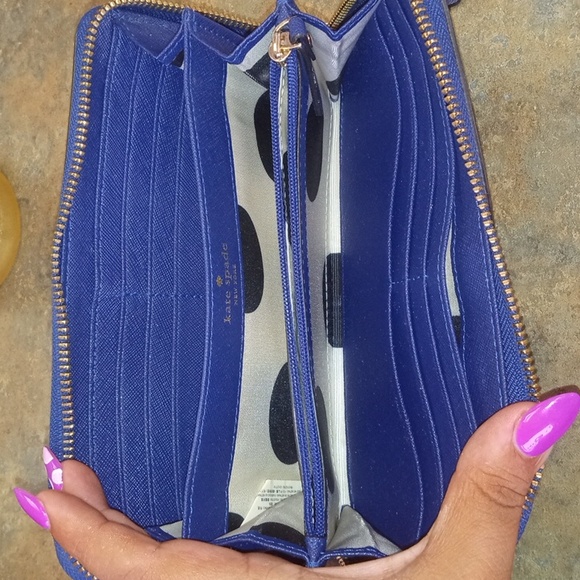 Kate Spade New York Laci Wallet Blue - Picture 3 of 5